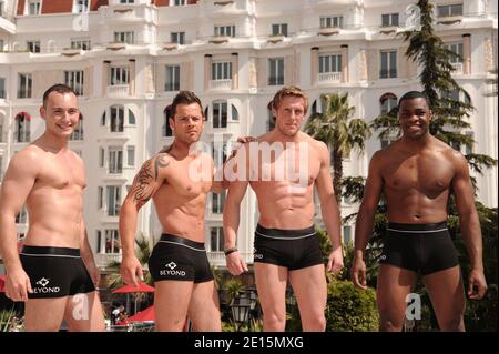 photocall for The hunks during the MIPTV 2011 at Hotel Majestic