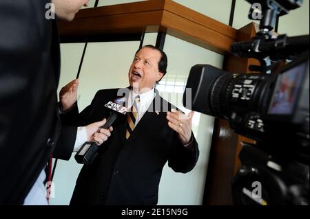 Victor Chaltiel, a French successful businessman in the pharmaceutical industry, is running for Mayor of Las Vegas. He invested more than $1.4 million of his own money to run the campaign. Las Vegas, Nevada, USA, April 4, 2011. Photo by Lionel Hahn/ABACAPRESS.COM Stock Photo