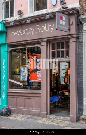 The Sweaty Betty sign and logo in the UK Stock Photo - Alamy