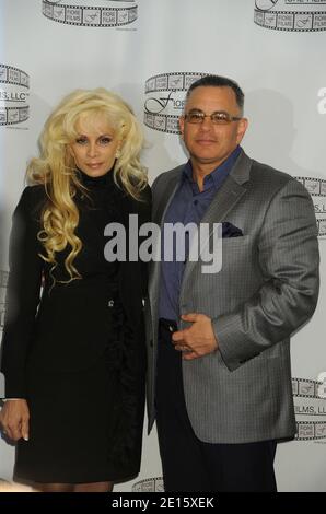 Victoria Gotti and John Gotti Jr. during the press conference to announce Fiore Films cast for 'Gotti: Three Generations', based on the life of John Gotti, held at the Sheridan New York Hotel and Towers in New York City on April 12, 2011. Photo by Graylock/ABACAPRESS.COM Stock Photo