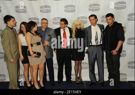 Victoria Gotti, John Gotti Jr. and family during the press conference to announce Fiore Films cast for 'Gotti: Three Generations', based on the life of John Gotti, held at the Sheridan New York Hotel and Towers in New York City on April 12, 2011. Photo by Graylock/ABACAPRESS.COM Stock Photo