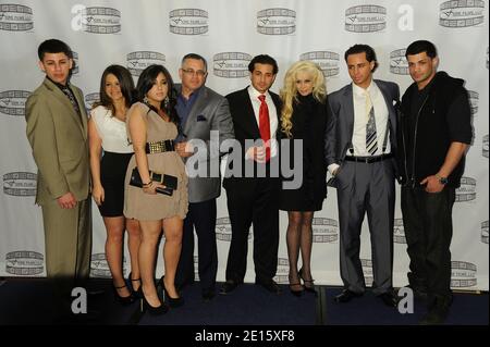 Victoria Gotti, John Gotti Jr. and family during the press conference to announce Fiore Films cast for 'Gotti: Three Generations', based on the life of John Gotti, held at the Sheridan New York Hotel and Towers in New York City on April 12, 2011. Photo by Graylock/ABACAPRESS.COM Stock Photo