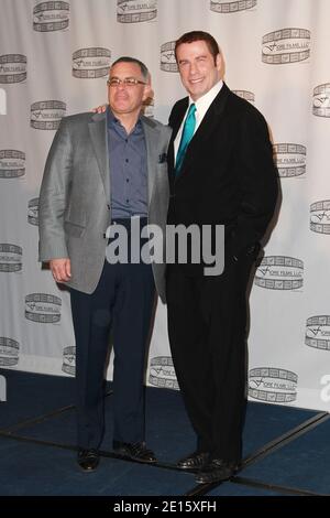 John Travolta and John Gotti Junior attend the Three Generations Press Conference in New York City, USA, on april 12, 2011. Photo by Mehdi Taamallah/ABACAPRESS.COM Stock Photo