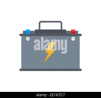 Car Battery icon. Accumulator battery energy power. Vector stock illustration. Stock Vector