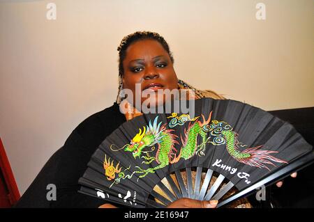 EXCLUSIVE - US Singer Diva Avari poses for our photographer at Africa n°1 Radio in Paris, France on April 29, 2011. Photo by Thierry Plessis/ABACAPRESS.COM Stock Photo