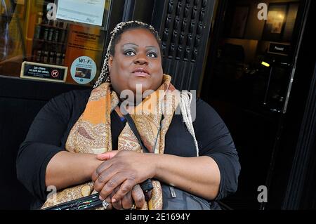 EXCLUSIVE - US Singer Diva Avari poses for our photographer at Africa n°1 Radio in Paris, France on April 29, 2011. Photo by Thierry Plessis/ABACAPRESS.COM Stock Photo