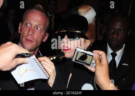 Lady Gaga is seen leaving the Park Hyatt hotel in Paris, France on May 10, 2011. Photo by Mousse/ABACAPRESS.COM Stock Photo