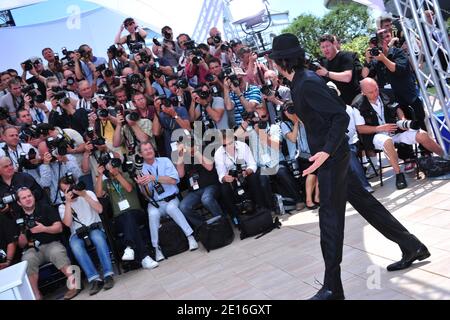 Cast member Adrien Brody posing at a photocall for Woody Allen's film 'Midnight in Paris' presented out of competition, as part of the 64th Cannes International Film Festival, in Cannes, southern France on May 11, 2011. Photo by Hahn-Nebinger/ABACAPRESS.COM Stock Photo