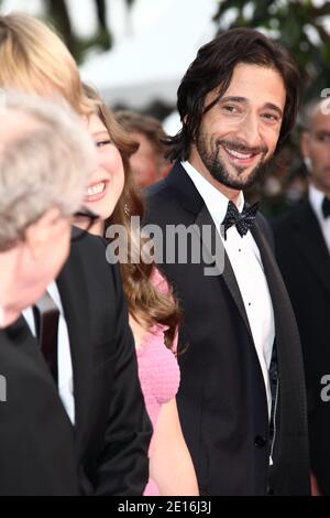 Actor Adrien Brody arriving for the Opening Ceremony of the 64th Cannes International Film Festival and the screening of Woody Allen's latest film 'Midnight in Paris' presented out of competition, in Cannes, France on May 11, 2011. Photo by Olivier Vigerie/ABACAPRESS.COM Stock Photo