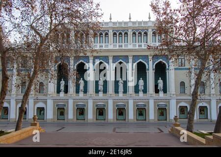 The Nizami Ganjavi National museum of Azerbaijan literature. Baku - Azerbaijan. Stock Photo