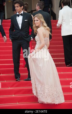 Chiara Ferragni arriving for the screening of the film 'Habemus Papam' presented in competition in the Feature Films section as part of the 64th Cannes International Film Festival, at the Palais des Festivals in Cannes, southern France on May 13, 2011. Photo by Hahn-Nebinger-Genin/ABACAPRESS.COM Stock Photo