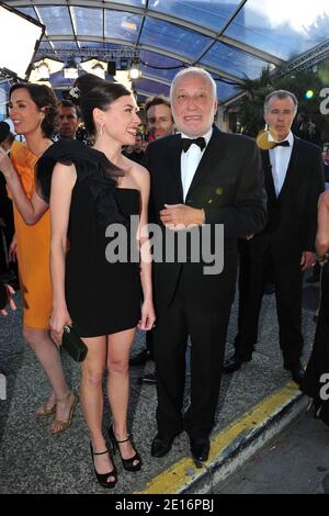 Olivia Ruiz and Francois Berleand arriving for the screening of 'The Artist' presented in competition in the Feature Films section as part of the 64th Cannes International Film Festival, at the Palais des Festivals in Cannes, southern France on May 15, 2011. Photo by Hahn-Nebinger-Genin/ABACAPRESS.COM Stock Photo