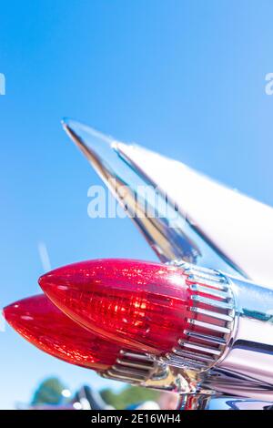 classic 1950s Cadillac sedan coupe deville bullet tail lights