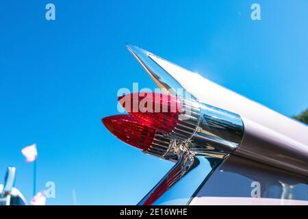 detail of tail fin and rear lights of 1950s Cadillac De Ville Stock Photo -  Alamy