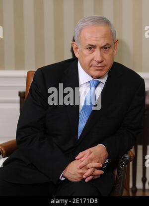 President Barack Obama meets with Prime Minister Netanyahu of Israel in the Oval Office of the White House in Washington, DC, USA May 20 2011. Photo by Olivier Douliery/ABACAPRESS.COM Stock Photo