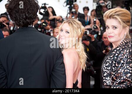 Catherine Deneuve And Ludivine Sagnier Arriving At The Premiere Of Les Bien Aimes And The Closing Ceremony Of The 64th Cannes International Film Festival At The Palais Des Festivales In Cannes France Stock