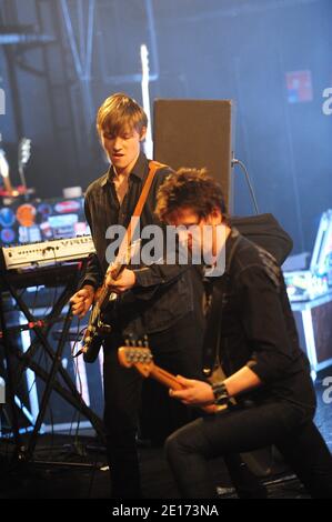 Catherine Ringer and her son Raoul performing live at 'La Cigale' in ...