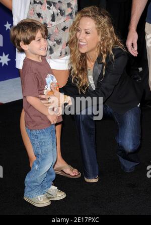 Sheryl Crow and her son Wyatt Steven Crow attend the Pixars Studios