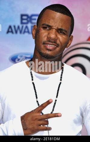 Jayceon Terrell Taylor, aka The Game, arrives at the 2011 BET Awards held at the Shrine Auditorium in Los Angeles, CA, USA on June 26, 2011. Photo By Lionel Hahn/ABACAPRESS.COM Stock Photo