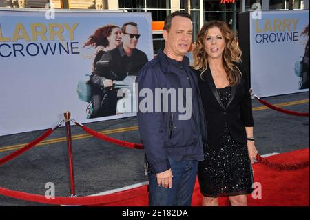Tom Hanks and Rita Wilson arriving for the world premiere of Universal Pictures 'Larry Crowne' at the Chinese Theatre in Los Angeles, CA, USA on June 27, 2011. Photo by Lionel Hahn/ABACAPRESS.COM Stock Photo