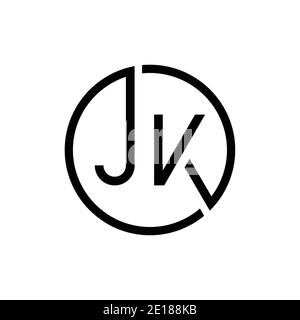 letter jk circle linked logo vector Stock Vector Image & Art - Alamy