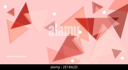 Abstract triangle background. Modern flat wallpaper. Geometric web banner Stock Vector