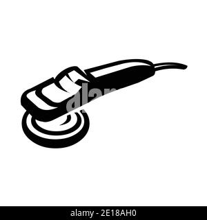 Detailing machine. detailer polisher machine vector image illustration Stock Vector