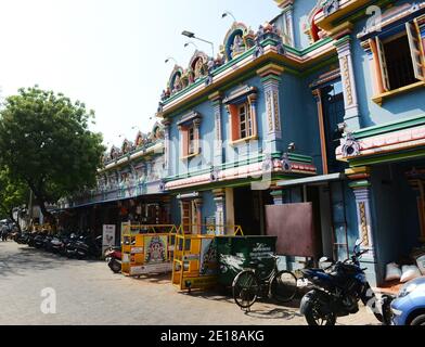 Arulmigu Manakula Vinayagar Temple in Pondicherry, India. Stock Photo