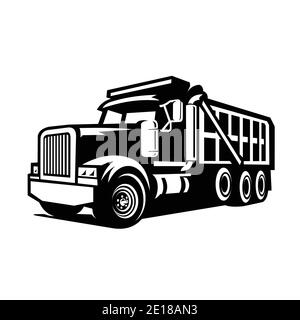 bold dump truck vector images isolated Stock Vector