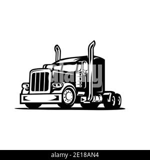 18 wheeler side view drawing