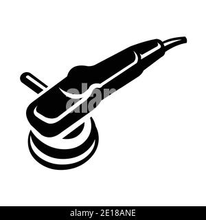 Car polisher. Car detailer machine vector image isolated Stock Vector