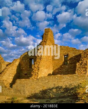 Ruins, Pueblo Bonito, Chaco Culture National Historical Park, New Mexico Stock Photo