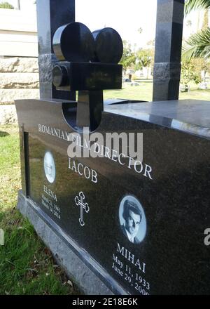 Los Angeles, California, USA 4th January 2021 A general view of atmosphere of romanian film director Mihai Iacob's Grave in Garden of Legends at Hollywood Forever Cemetery on January 4, 2021 in Los Angeles, California, USA. Photo by Barry King/Alamy Stock Photo Stock Photo