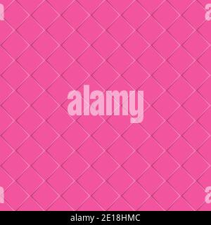 Pink seamless background made of square plates. Simple flat design for website design, banner, advertising, poster or flyer, for texture, textiles and Stock Vector