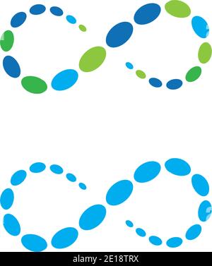 molecule infinity ilustration vector Stock Vector