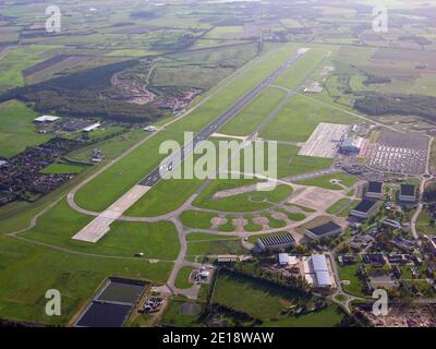 aerial view of the now closed Sheffield Airport taken in October 2006 Stock Photo