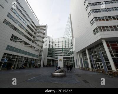 Modern futuristic city town hall atrium building Ice Palace IJspaleis in The Hague Den Haag South Holland Netherlands Europe Stock Photo