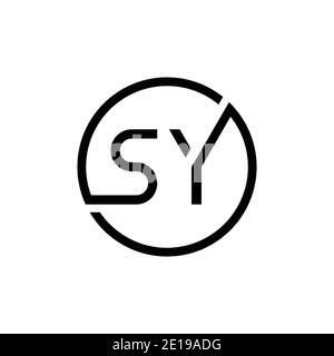 Letter SY Logo Design. Initial SY Logotype Template For Business And ...