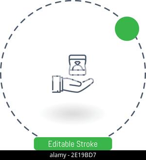 proposal vector icon editable stroke outline icons for web and mobile Stock Vector