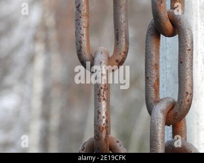 Rusy chains Stock Photo
