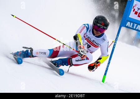 Alta Badia, Italy. 20th Dec, 2020. CAVIEZEL Gino of switzerland competing in the Audi Fis Alpine Skiing World Cup Men’s Giant Slalom on the Gran Risa Stock Photo