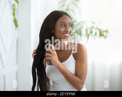 Oil for beauty care, hairstyles and home spa salon Stock Photo