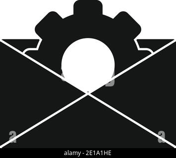 Web mail backlink strategy icon, simple style Stock Vector