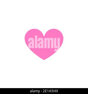 Heart shape. Like icon isolated on white Stock Vector