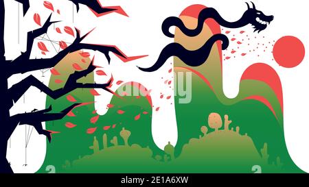 Vector background in grain brush style Stock Vector