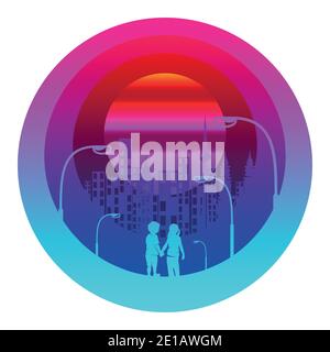 Vector space in paper art style Stock Vector