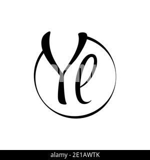 Premium Vector  Yl vector logo yl letters of the alphabet emblem