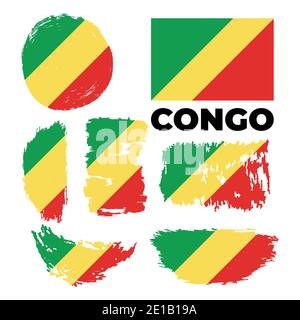 Congo Flag, Vector Illustration Stock Vector Image & Art - Alamy