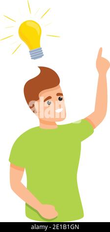 Think problem solving icon. Cartoon of think problem solving vector icon for web design isolated on white background Stock Vector