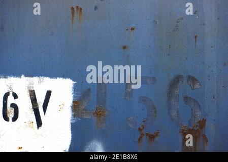 Abstract numbers and grunge background texture. Stock Photo